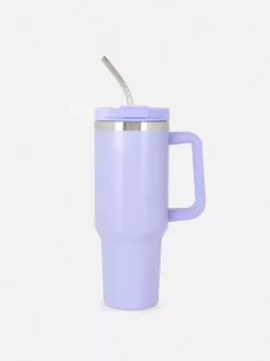 Primark Filiżanki I Kubki<Kubek podróżny 1,2 l ze stali nierdzewnej ze słomką
