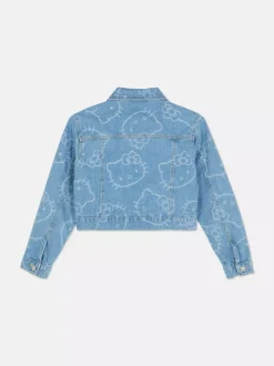 Dzieci Primark Płaszcze I Kurtki<Kurtka jeansowa z motywem Hello Kitty i przyjaciół