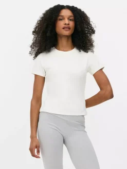 Primark Odzież Domowa I Na Siłownię|Topy I T-Shirty<Miękki T-shirt na siłownię