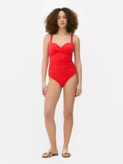 Primark Stroje Kąpielowe I Plażowe<Modelujący strój kąpielowy z marszczonym wzorem