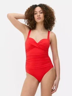 Primark Stroje Kąpielowe I Plażowe<Modelujący strój kąpielowy z marszczonym wzorem