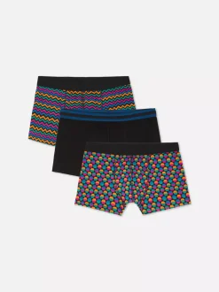 Primark Bielizna<Modne bokserki z geometrycznym wzorem, 3 pary