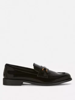 Primark Płaskie Buty<Mokasyny ze sztucznej skóry ze sprzączkami