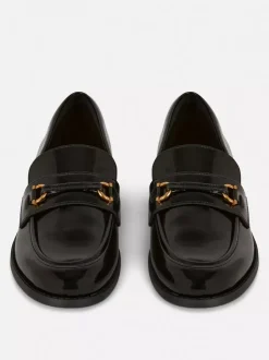 Primark Płaskie Buty<Mokasyny ze sztucznej skóry ze sprzączkami
