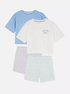Dzieci Primark Piżamy I Bielizna Nocna<Piżama z szortami z nadrukiem, 2 komplety