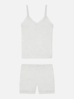 Primark Zestawy Piżamowe<Piżama z topem na ramiączkach i szortami z koronką