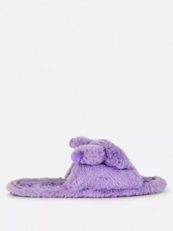 Primark Kapcie<Pluszowe kapcie z futerkiem i Kuromi z Hello Kitty