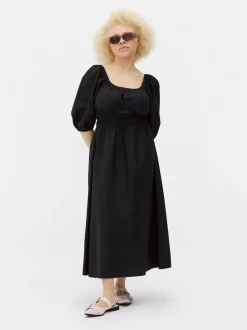Primark Sukienki<Popelinowa sukienka midi z marszczeniami
