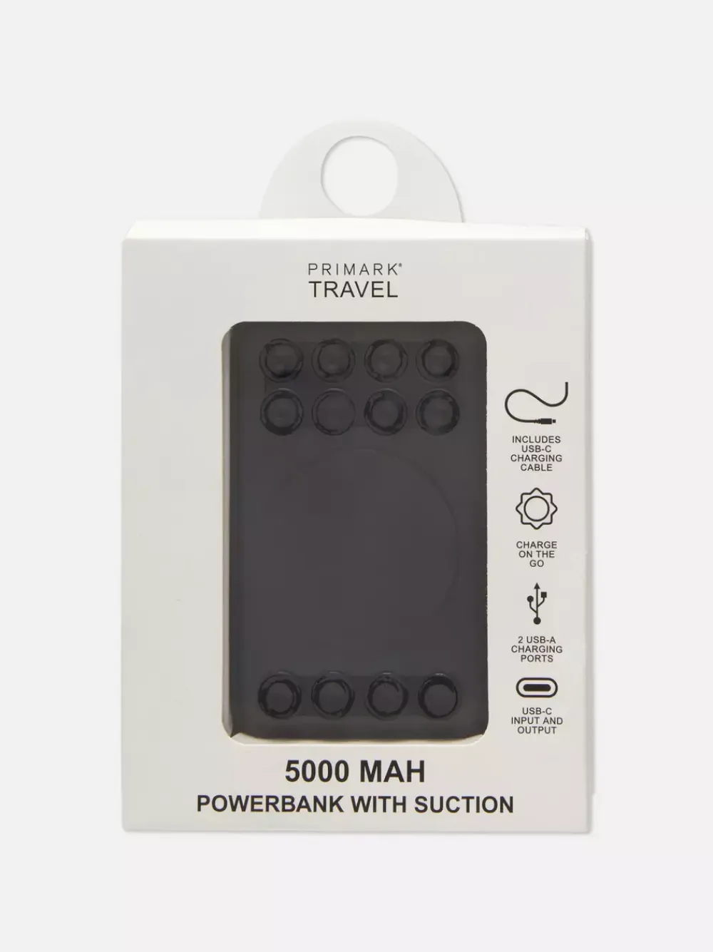 Primark Ładowarki<Powerbank 5000 mAh z przyssawkami