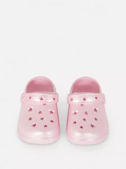 Dzieci Primark Sandały I Klapki<Połyskujące chodaki z gwiazdami