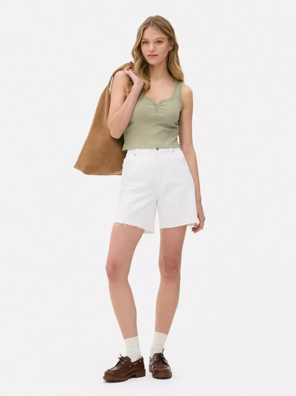 Primark Topy I T-Shirty<Prążkowana koszulka bez rękawów typu henley