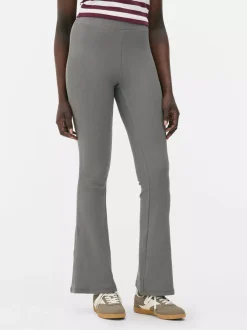 Primark Spodnie I Legginsy<Prążkowane Legginsy z poszerzanymi nogawkami