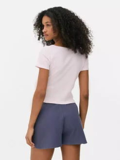 Primark Topy I T-Shirty<Prążkowany T-shirt typu henley