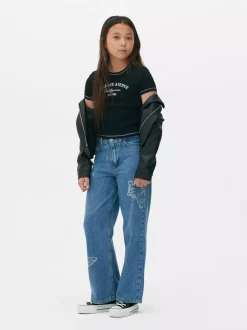 Dzieci Primark Topy I T-Shirty<Prążkowany T-shirt z krótkim rękawem