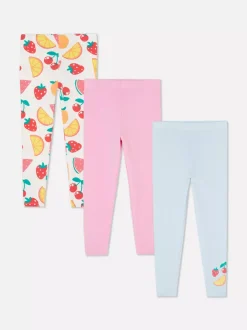 Dzieci Primark Spodnie I Legginsy<Rozciągliwe legginsy z różnymi wzorami, 3 pary