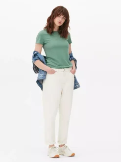 Primark Topy I T-Shirty<Rozciągliwy T-shirt z okrągłym dekoltem