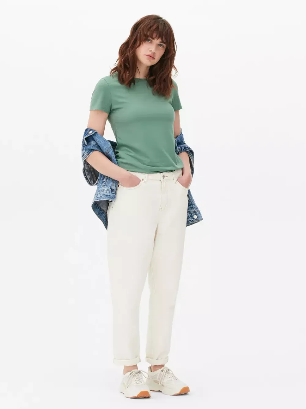 Primark Topy I T-Shirty<Rozciągliwy T-shirt z okrągłym dekoltem