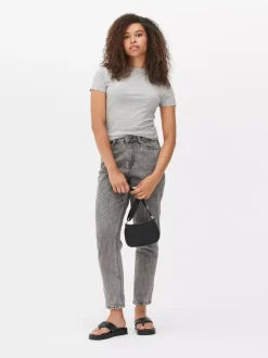 Primark Topy I T-Shirty<Rozciągliwy T-shirt z okrągłym dekoltem