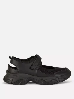 Primark Buty Sportowe|Odzież Domowa I Na Siłownię<Sandały typu Mary Jane na płaskiej platformie