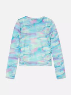 Dzieci Primark Topy I T-Shirty<Siateczkowa bluzka z marmurkowym wzorem
