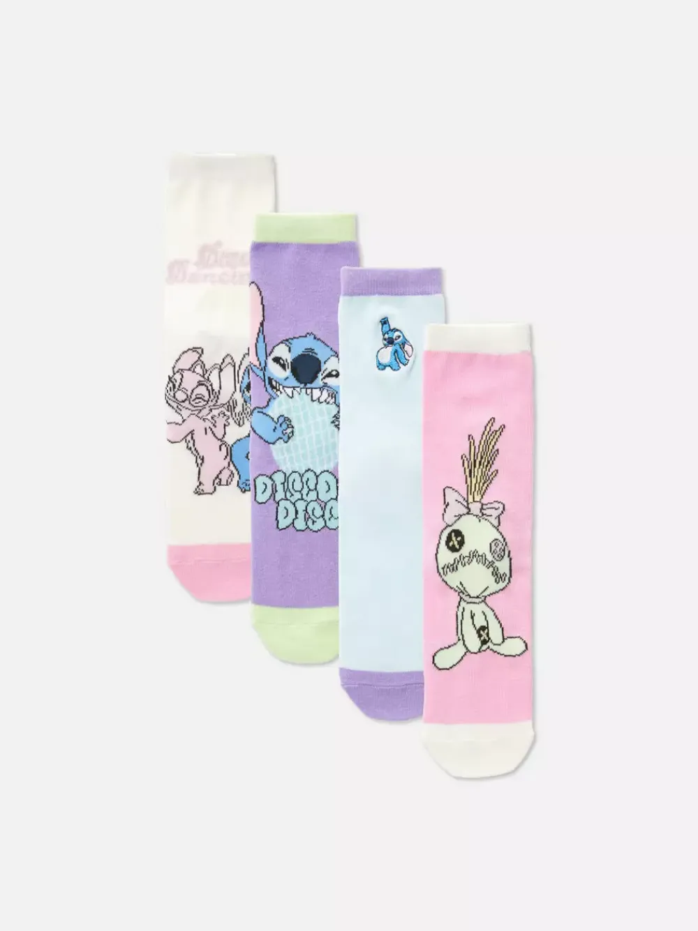 Dzieci Primark Skarpety I Rajstopy<Skarpety do kostki ze Stichem Disneya, 4 pary