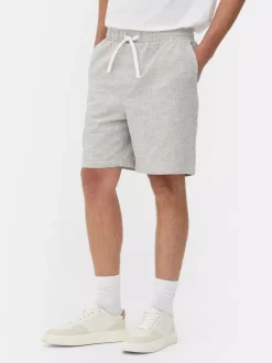 Primark Szorty<Spodenki chinosy w drobną kratkę