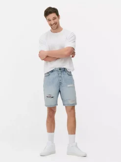 Primark Szorty<Spodenki jeansowe z przetarciami