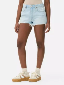 Primark Szorty<Spodenki jeansowe z przetarciami