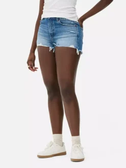 Primark Szorty<Spodenki jeansowe z przetarciami