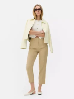 Primark Spodnie I Legginsy<Spodnie w prążki z wysokim stanem i motywem Sticha
