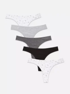Damskie Primark Majtki Damskie<Stringi na co dzień, 5 par