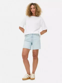 Primark Szorty<Szorty jeansowe boyfriend