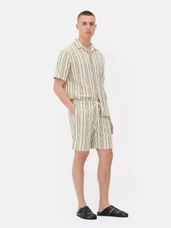 Primark Szorty<Szorty w paski ze sznurkiem w talii