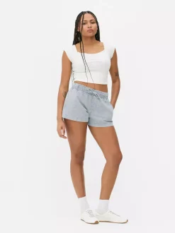 Primark Szorty<Szorty w paski ze sznurkiem w talii