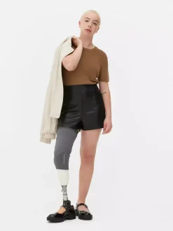Primark Szorty<Szorty ze sztucznej skóry