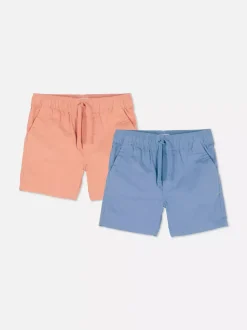 Dzieci Primark Szorty<Szorty z tkaniny ściągane sznurkiem, 2 pary