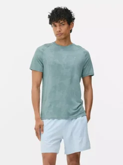 Primark Odzież Sportowa I Domowa|Topy I T-Shirty<Teksturowany T-shirt treningowy