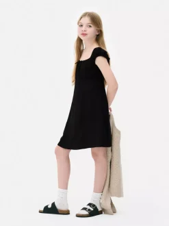 Dzieci Primark Sukienki<Tkana sukienka z marszczeniami
