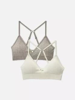 Primark Biustonosze<Trójkątne biustonosze z ażurowym wzorem, 2 szt.