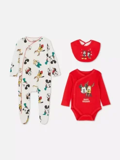 Primark Komplety I Gotowe Stroje|Komplety I Gotowe Stroje<Trzyczęściowy komplet niemowlęcy z motywem Disneya