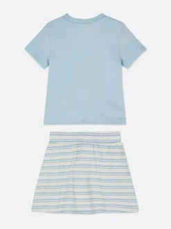 Primark Komplety I Gotowe Stroje<T-shirt i spódnico-szorty z nadrukiem, zestaw