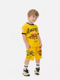 Dzieci Primark Komplety I Gotowe Stroje<T-shirt i szorty z Iron Manem Marvela i NBA Los Angeles Lakers