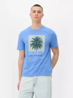 Primark Topy I T-Shirty<T-shirt Malibu z nadrukiem z palmą