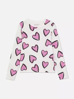 Dzieci Primark Topy I T-Shirty<T-shirt z długim rękawem i nadrukiem