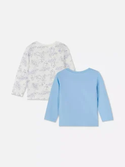 Primark Topy I T-Shirty<T-shirt z długim rękawem i Stichem Disneya, 2 szt.