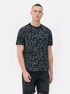 Primark Topy I T-Shirty<T-shirt ze wzorem liście