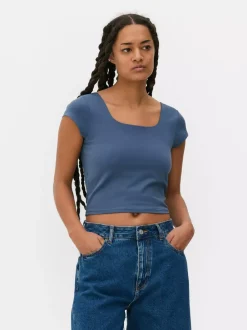 Primark Topy I T-Shirty<T-shirt z minirękawkami