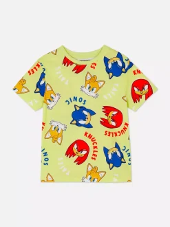 Dzieci Primark Topy I T-Shirty<T-shirt z motywem Jeża Sonica