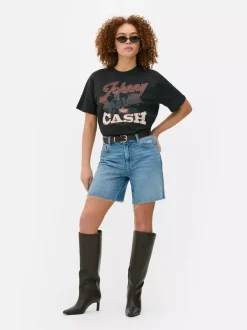Primark Topy I T-Shirty<T-shirt z motywem Johnny'ego Casha