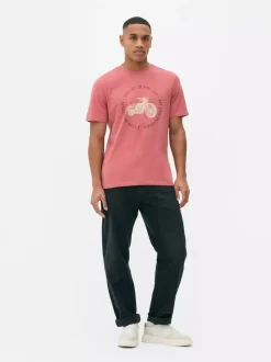 Primark Topy I T-Shirty<T-shirt z nadrukiem motocykla